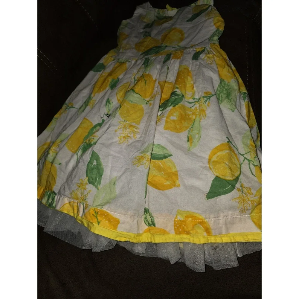 Gymboree‎ dressed up egg hunt spring Easter dress lemons size 8